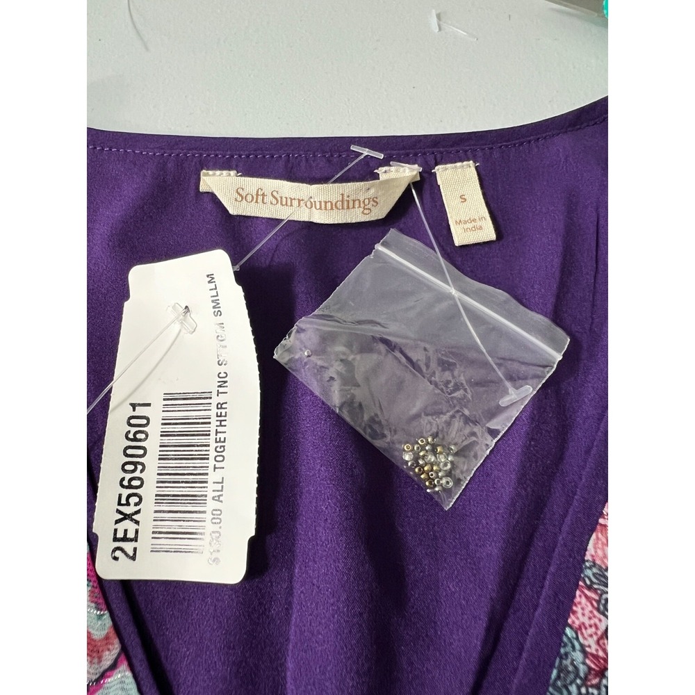 NWT Soft Surroundings Women's Top All Together Patchwork Tunic Dress Size S - Picture 8 of 11